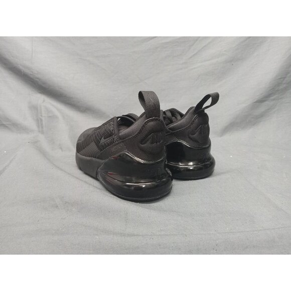 Nike Air Max 270 (PS) Sneakers Mesh Triple Black Size 1.5Y BRAND NEW NO BOX! - Picture 6 of 10